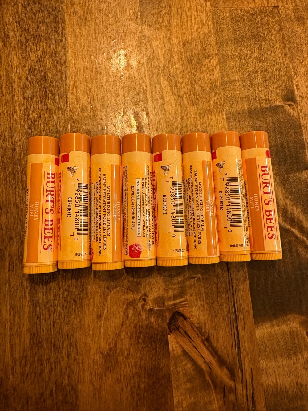 Burts bees 8 pack Honey Miel chapstick